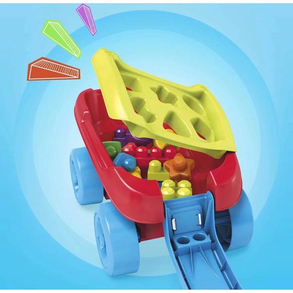 NEW FISHER-PRICE mega bloks shape sorting wagon in red - Picture 5 of 7